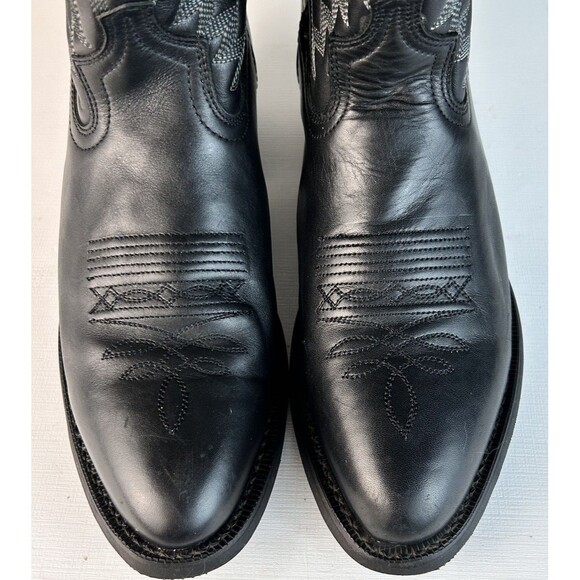 Laredo Birchwood Embroidered cowboy Boots Men\'s Size  9 EW  Black Leather 68450 main image 8